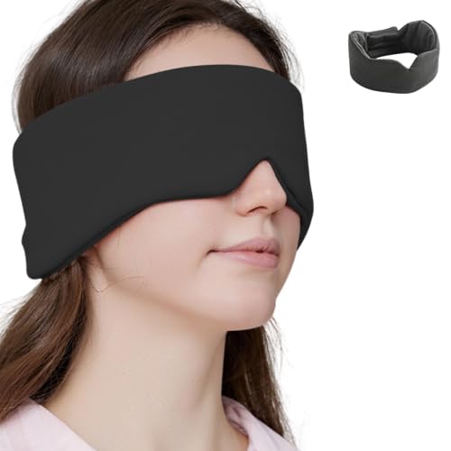 IPPON Eye Mask, Light-Blocking, Restful Sleep, Blindfold, Soft to the Touch, Lightweight, No Pressure, Relieves Eye Strain, Perfect for Naps, Travel,