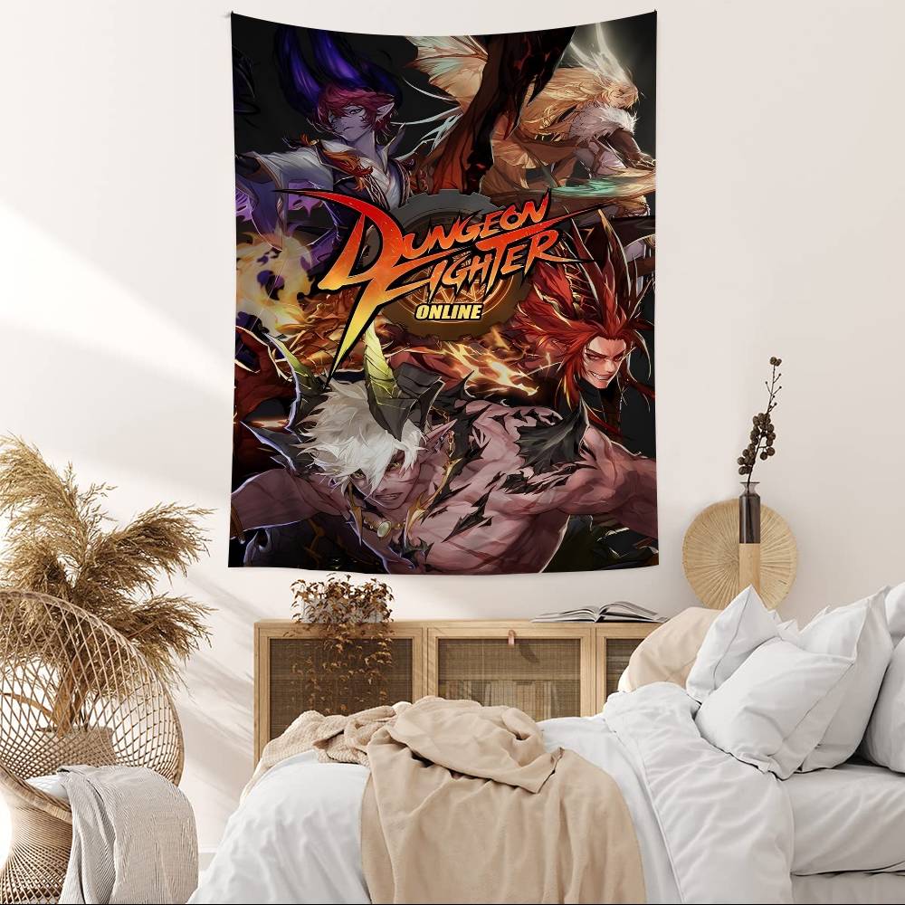 DDungeon AAnd FFighter Cartoon Tapestry Home Decoration hippie bohemian decoration divination Home Decor
