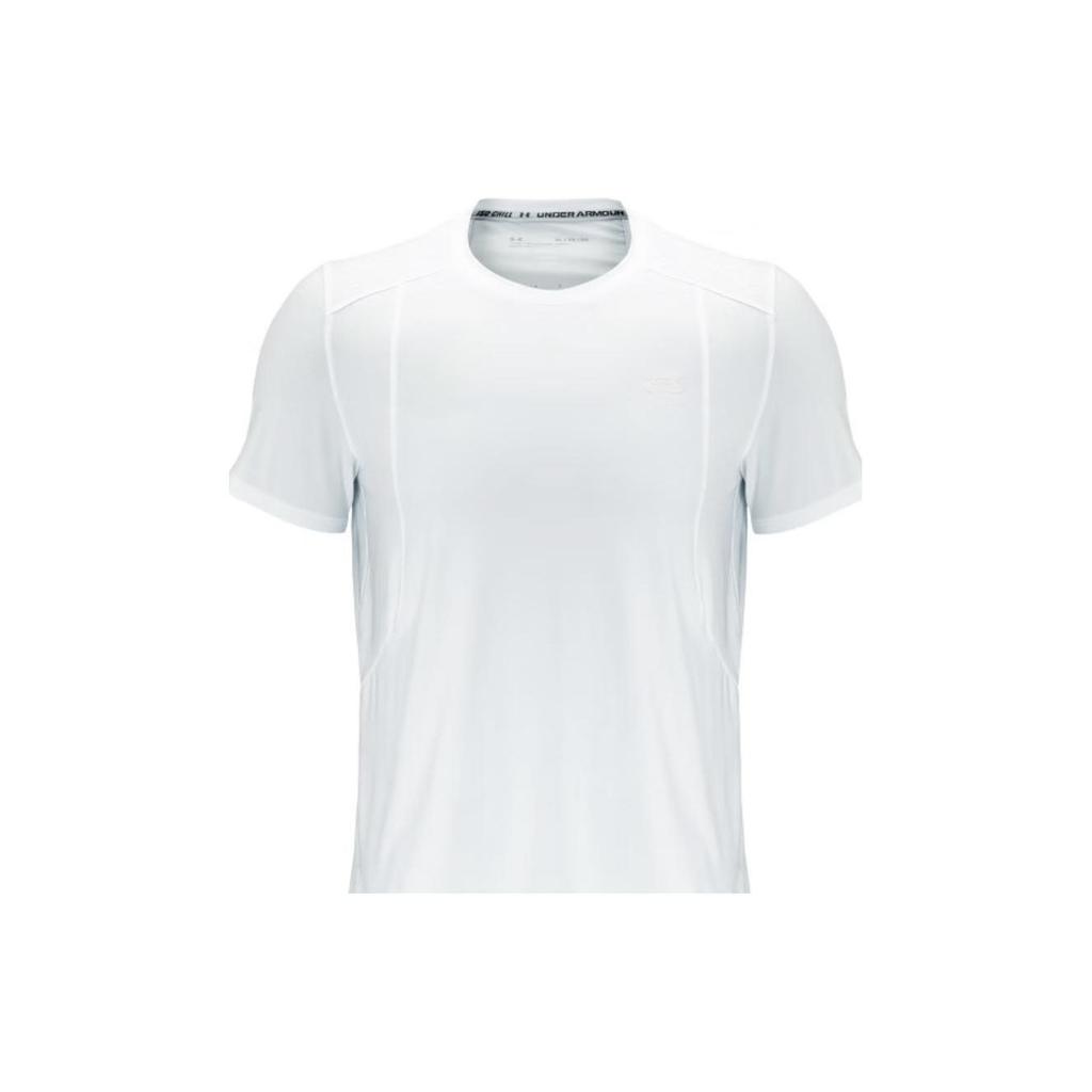 Under Armour Breathable Round Neck Short Sleeve Running T-Shirt Men Tops White 1370338-100
