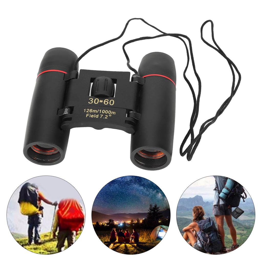 Lornetka składana o wysokiej rozdzielczości z zoomem 30x60 na podróże plenerowe, obserwację ptaków, polowania