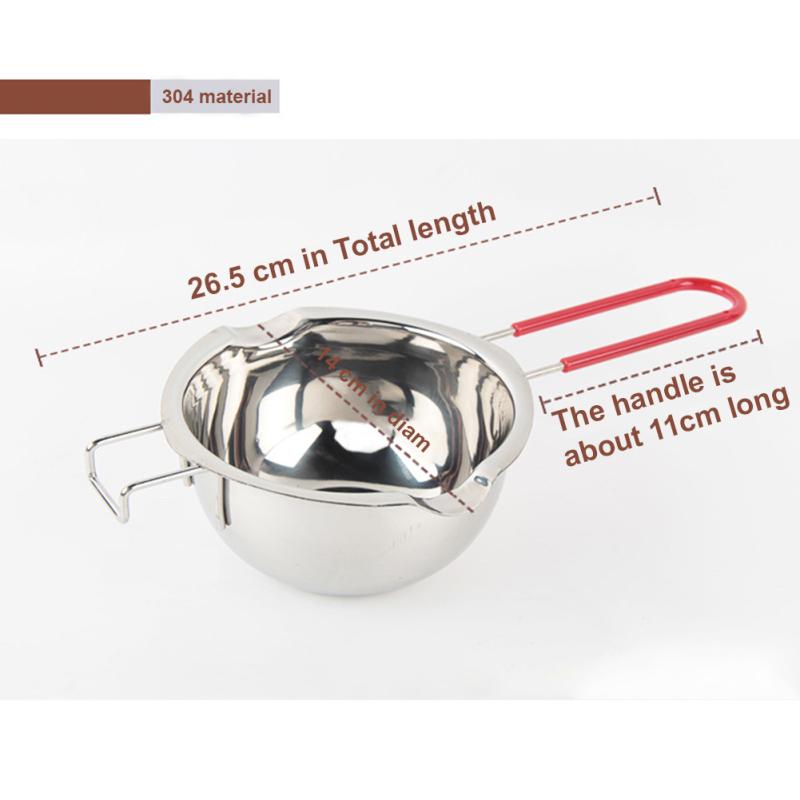 1PC Stainless Steel Anti-scald Melting Pot Heating Bowl for Chocolate Cheese Butter