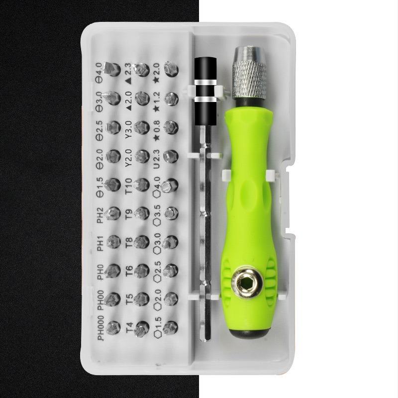 1SET 32-in-1 Multifunctional Manual Screwdriver Driver, Mobile Phone Computer Product Repair Disassembly Tool Set