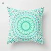 45x45cm Fresh Mint Green Geometric Animal Love Pillowcase Comfortable Sofa Car Seat Cushion Cover Room Aesthetic Home Decor