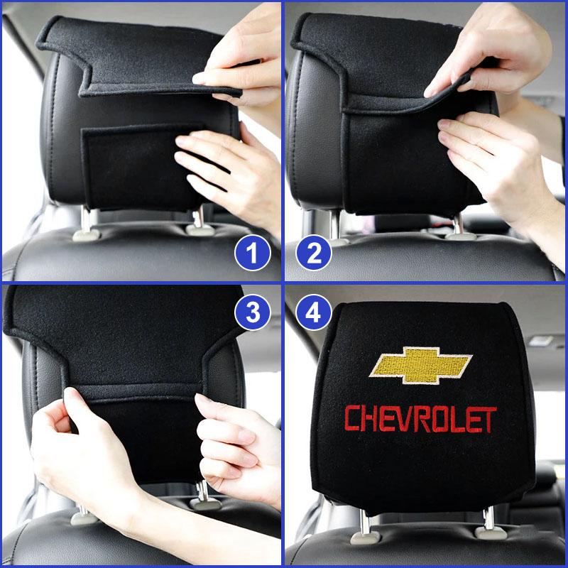 1/2Pc Car Set Car Head Neck Rest Pillow Headrest Pillow Pad for Chevrolet Cruze Malibu Sail Trax AVEO Lova Spark Captiva Equinox