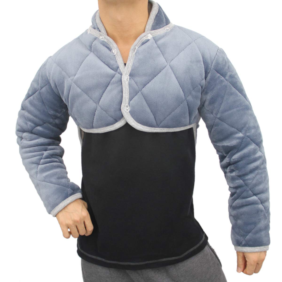 

Влажные теплые фланелевые наплечники для и тепла, унисекс, синие, мужские женские (XL) синий