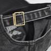 Outdoor gewaschener Denim 3D-Stickung Riss Loch Baseballkappe Individuelle Baseballkappe Sonnenschutz Sonnenschutz Entenschnabelkappe