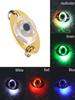 LED Mini Flash Fish Lure Lights Lamps Deep Drop Underwater Eye Shape Fishing Squid Green Blue Red White Multicolor Double Rings