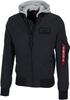 Winter Jacket Alpha Industries MA-1 LW Hood Reflective (116107) Black
