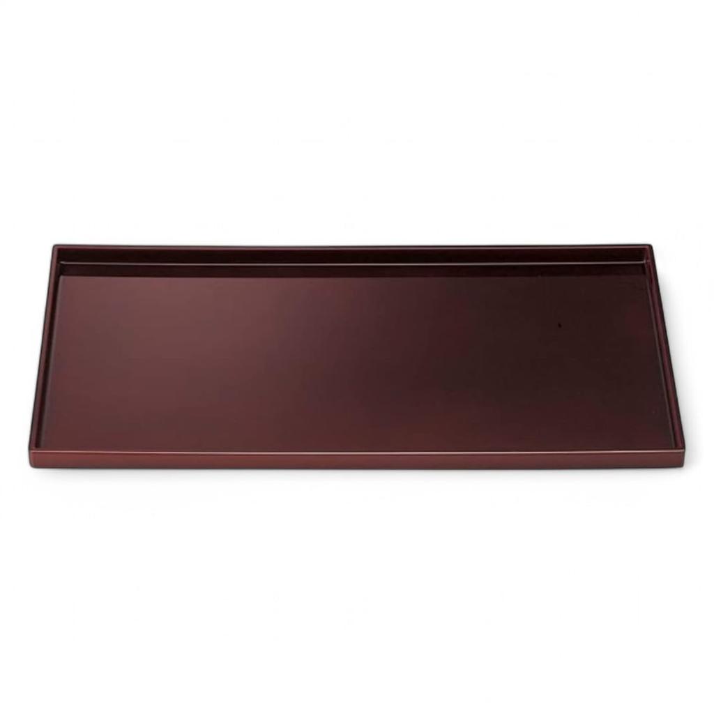 Made in Flying Dragon Tray with Bishamonten Lacquer x x J-kitchens Placemat, Japan, Simple, 8-Shaku (55.6cm 29.5cm 2.5cm)