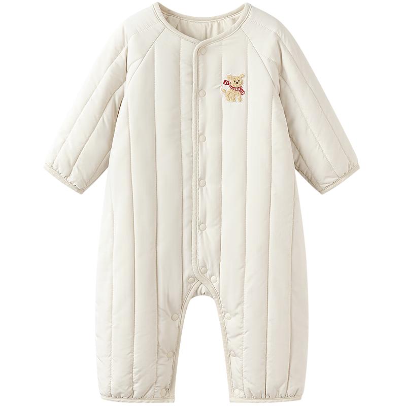 Balabala Baby Embroidered Long-Sleeve Romper