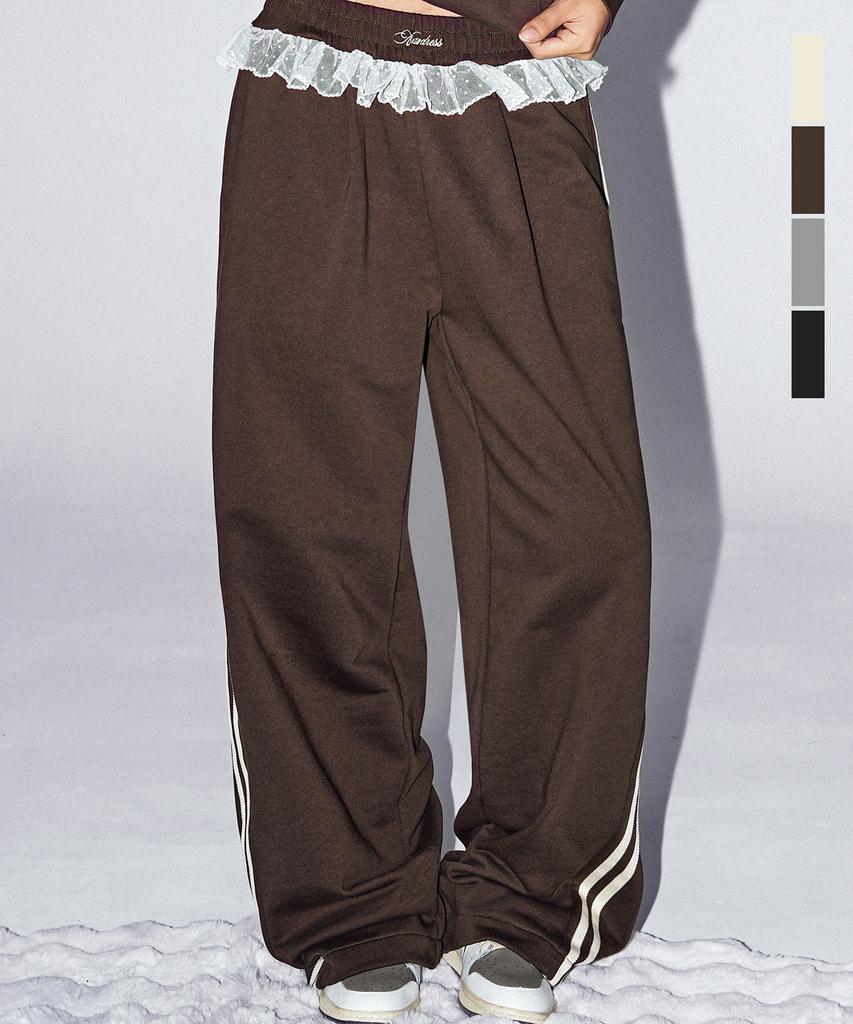 AVANDRESS Lace Pop Wide Pants_4Colors