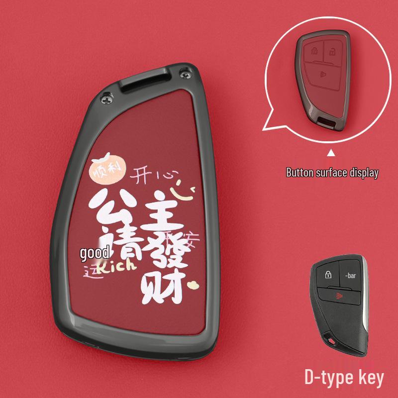 Buick 5-Button Key Case for Envision, GL8 ES, Lacrosse, GL6, Angkewei, Verano 6, Angyang, Regal