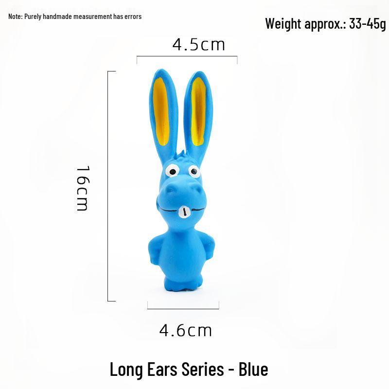 Durable Latex Squeaky Dog Toy for Teething, Stress Relief, and Interactive Training