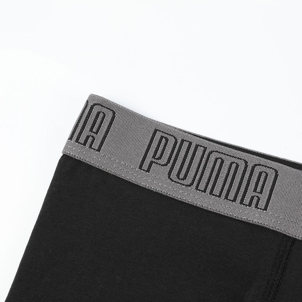 Puma Cotton Breathable Antibacterial Mid-Rise Boxer Shorts Men Underwear Black Dark-Gray 701237601-0102
