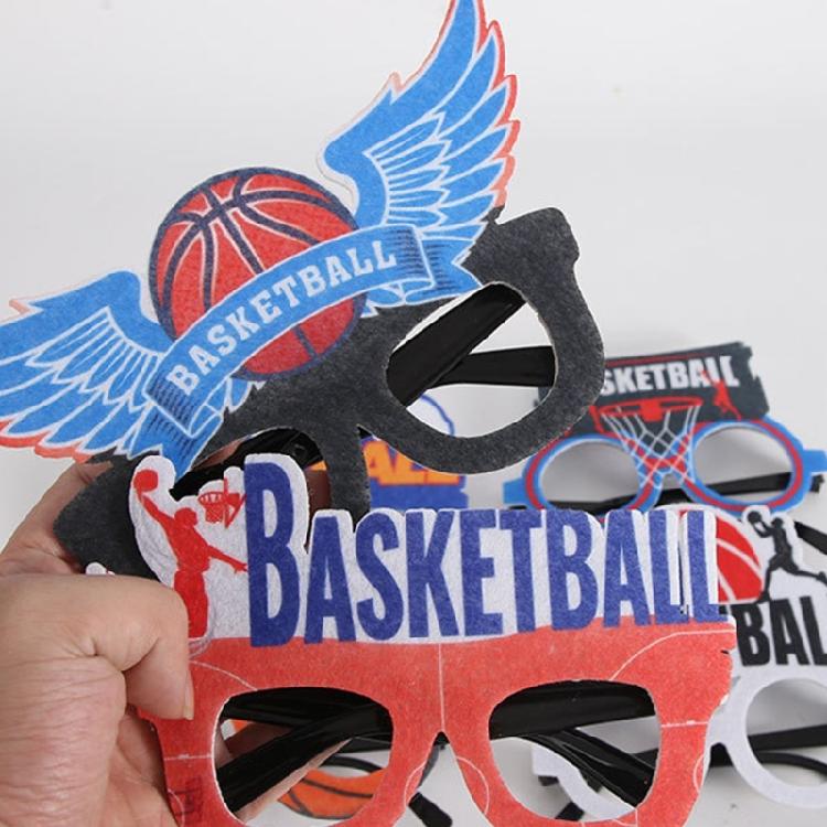 Plastic Basketball Eyeglass Basketball Glasses Frame Photo Booth Props Basketball Game Eyeglass Eyewear Gifts Women Men
