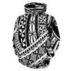 Polynesian Tattoo Lapu Sun Tribal Printing Hoodies For Man Kid Fashion Hooded Hoody Cool Pullovers Streetwear Clothing