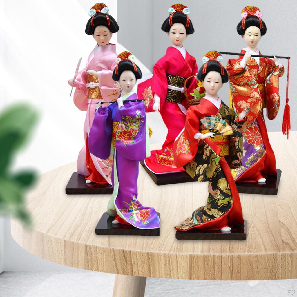 11 Inch Japanese Geisha doll 27cm Asian Kimono Figurine Decoration Gift