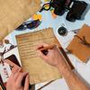48 Pieces of 11.2x8.2in, Retro A4 Double-sided Printer Paper DIY Hand Ledger Scrapbook Decoration Material Paper