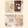 3Pcs Flower Adhesive Hooks Waterproof Bathroom Towel Hook Cute Wall Hook for Kitchen Utensils Bedroom Clothes Entryway Keys Storage