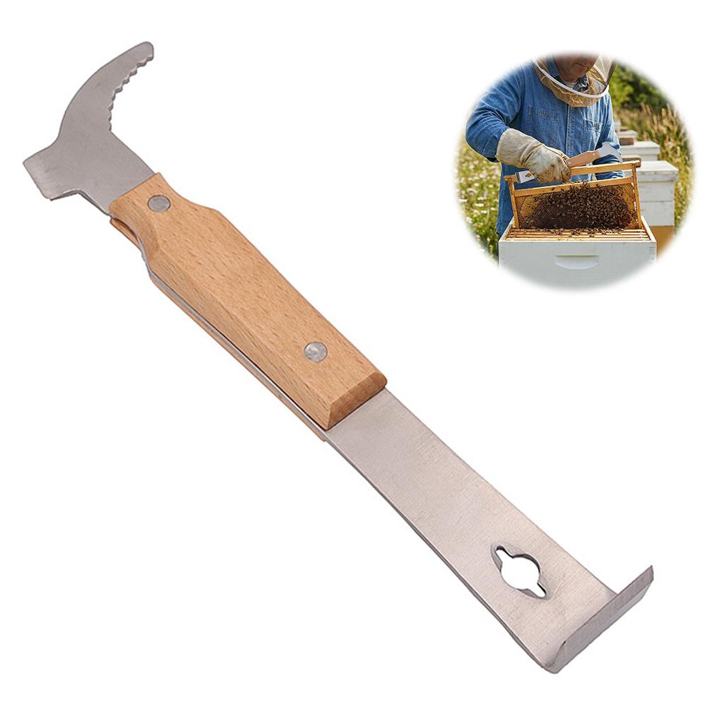 Bee Hive Hook Scraper Multifunctional Beekeeping Hive Tool Hive Scraper J Type Honey Scraper For Beekeeper Supplies Equipment