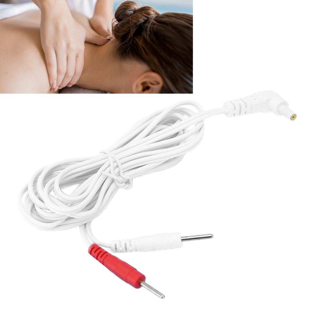 2 in 1 Portable Massage Machine Electrode Wire Replacement Electrode   Wires Connector Cables