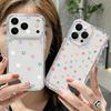 Mini Love Hearts Stars Pattern Case For iPhone 17 Pro Max Coque iPhone 16 15 14 13 12 Pro Max 11 Clear TPU Silicone Soft Cover