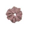 Classic Plaid Versatile Hair Tie & Headband with Flower Design