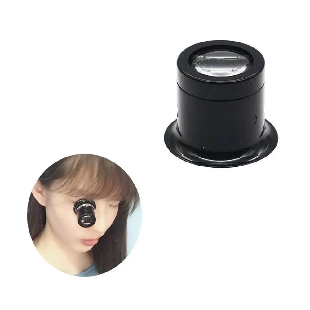 

Monocular Magnifier Double Lens Magnifier Watch Jeweler Tool One Size чорний