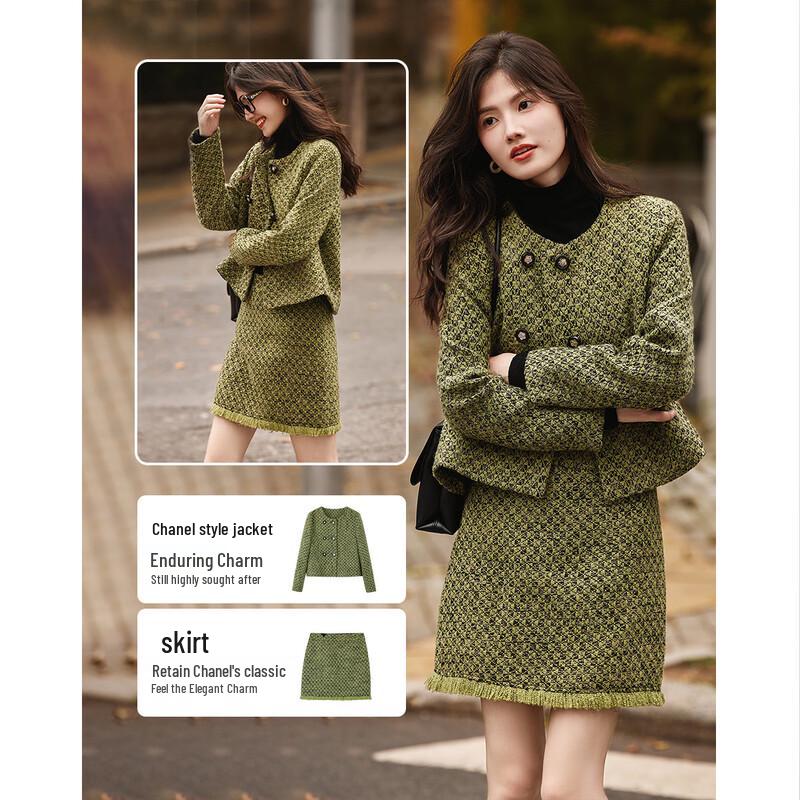 Elegant Winter Two-Piece Skirt Set