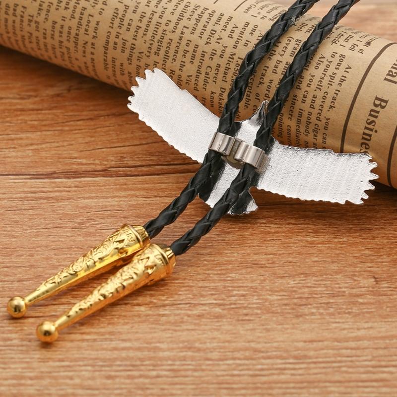 Alloy Bolo Tie for Men Golden Eagle Bolo Tie Necktie Collar Pendants Western Necklace for Teens Cowboy Rodeos Accessory