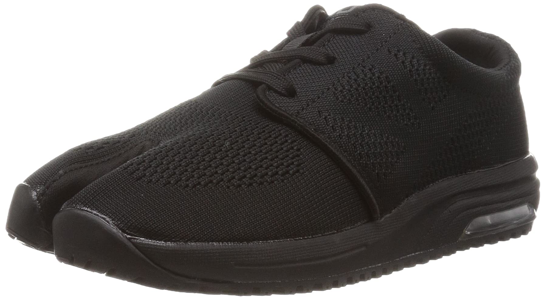

air sports jog unisex 2E [Margo] Tabi-style shoes, Tabi, training, fitness, running, barefoot, cushion, AIR, adult, black, 23.0 cm, чорний