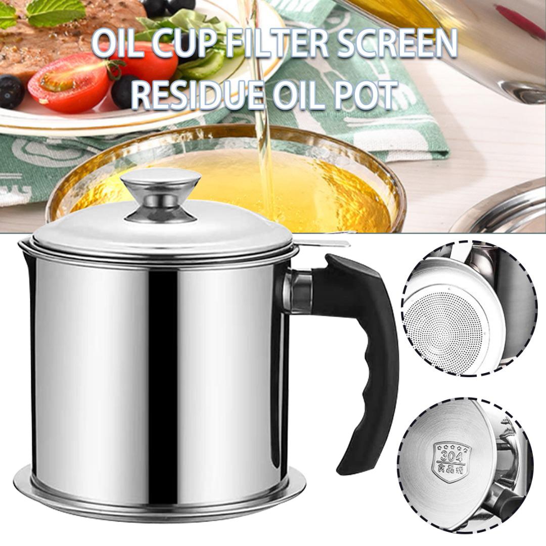 

Kell Kitchen Масляный фильтр из нержавеющей стали Кастрюля Суп Жироуловитель Сепаратор жира