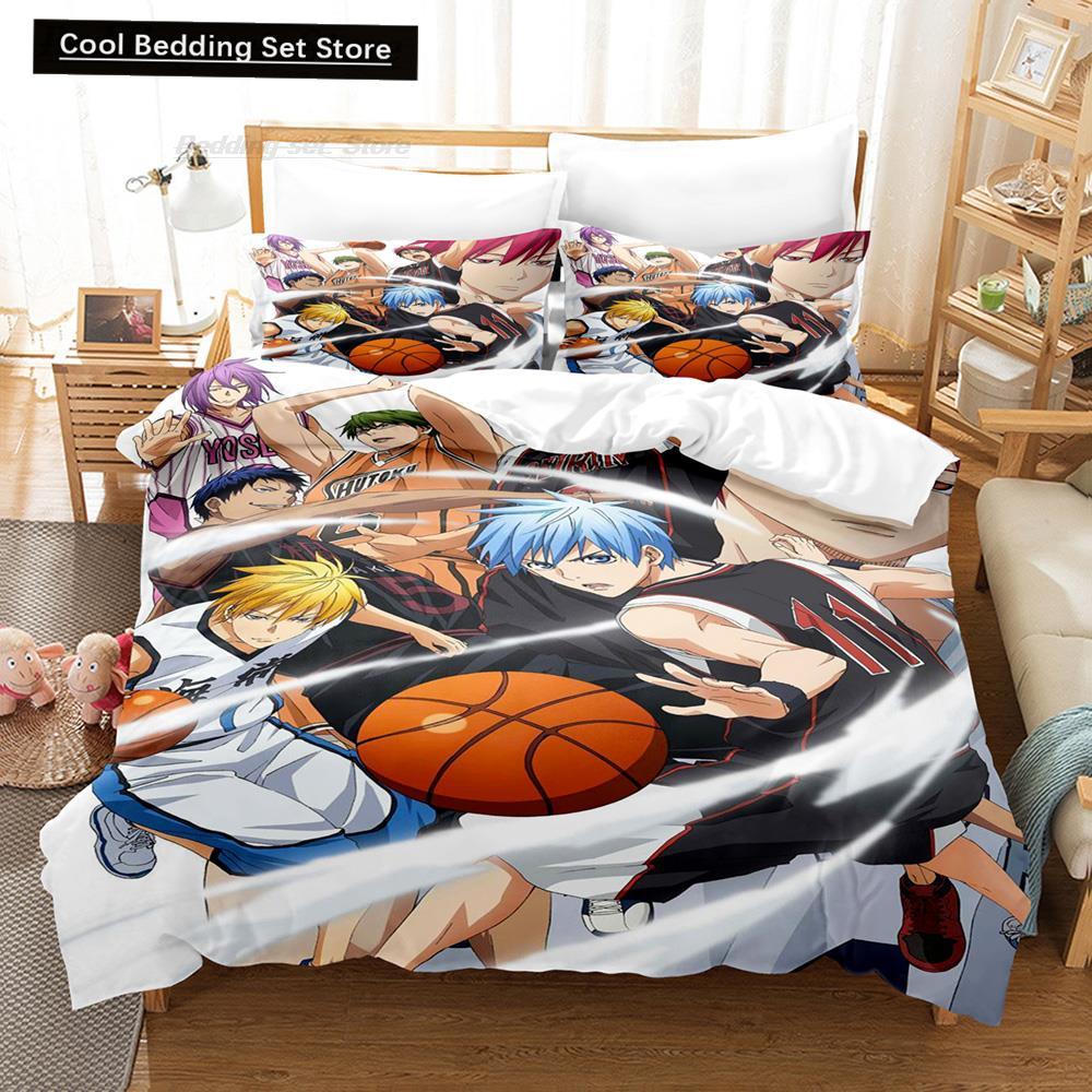 New 3D Print Cartoon Kuroko's Basketball Bedding Set Single Twin Full Queen King Size Bed Set Adult Kid Bedroom Duvet Cover Sets