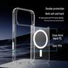 Magnetic Transparent Protective Case for Apple 17 Pro Max - Drop-proof with Photo Button