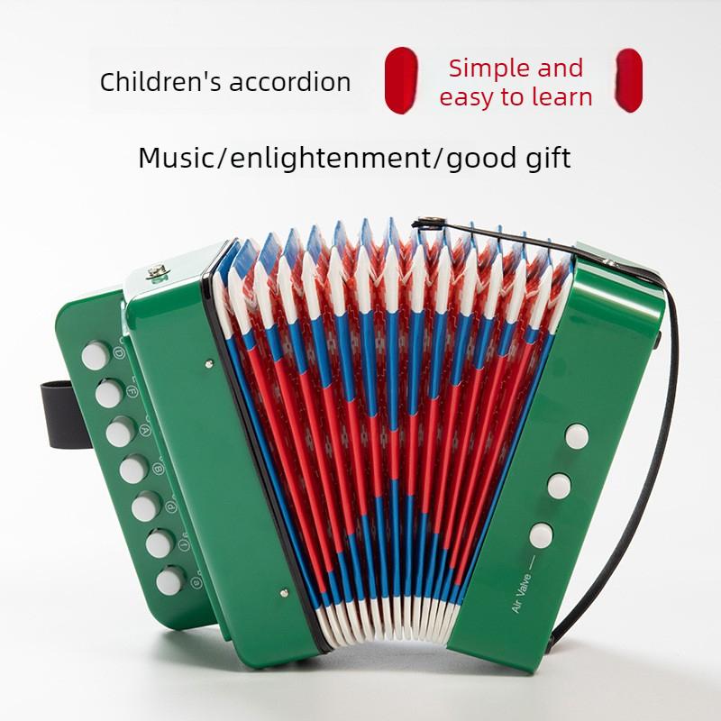 Children's Accordion 2 Bass 7 Keys Beginner's Enlightenment of Western Instruments Music Early Education Learning Tools Gifts