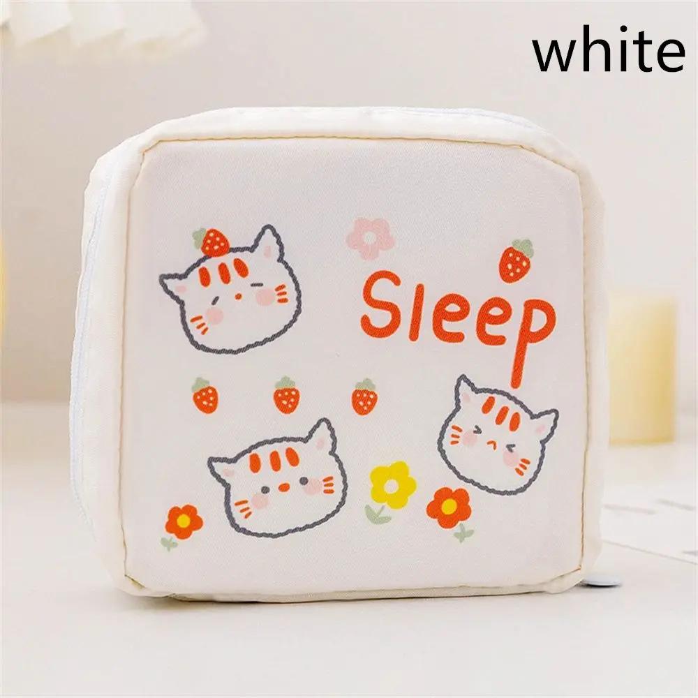 1Pcs Waterproof Sanitary Pads Pouch Tampon Napkin Storage Bag Coin Purse Bag Travel Makeup Lipstick Kawaii Data Cables Organizer