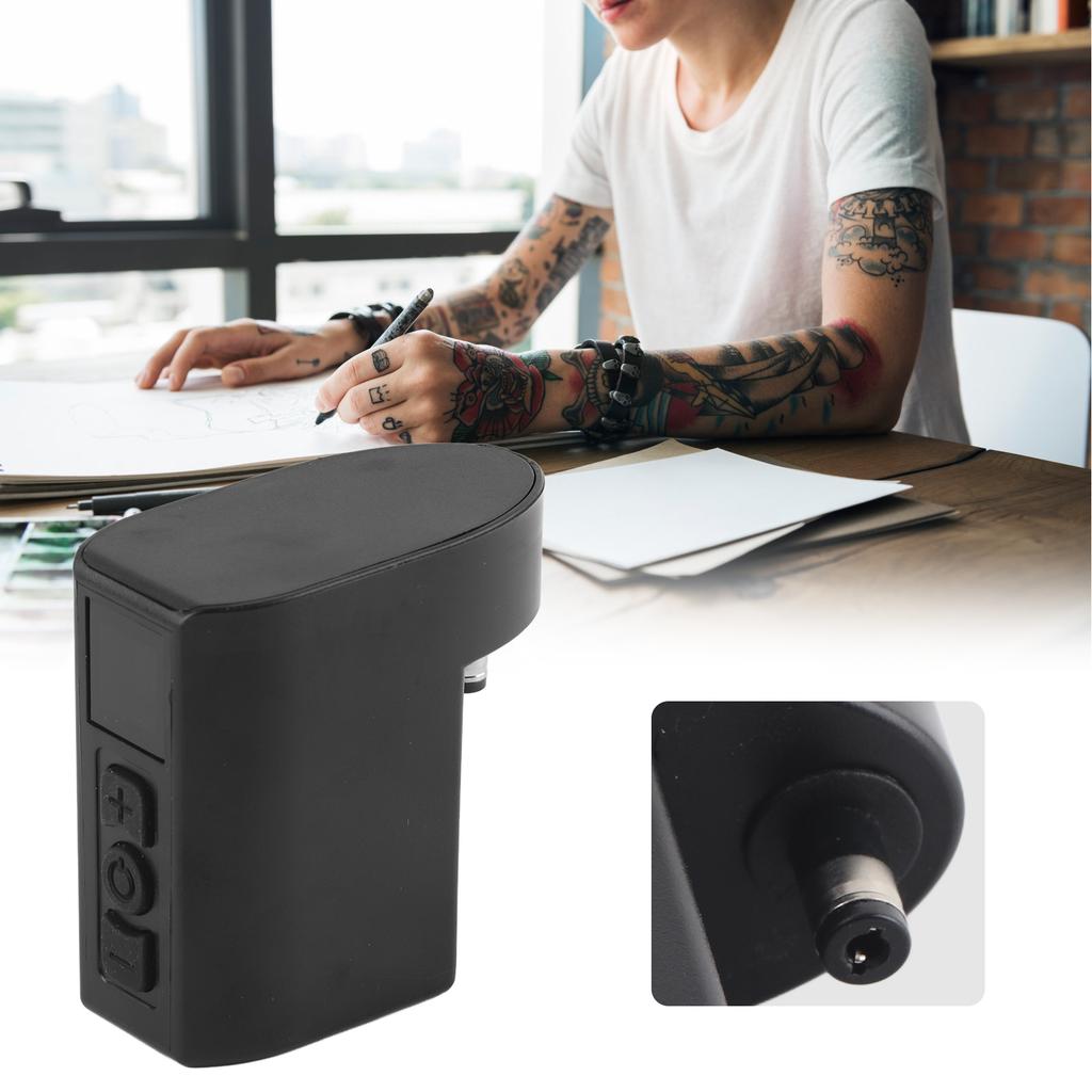 Wireless Tattoo Power Supply LCD Display Large Capacity Tattoo Machine BatteryDC Plug