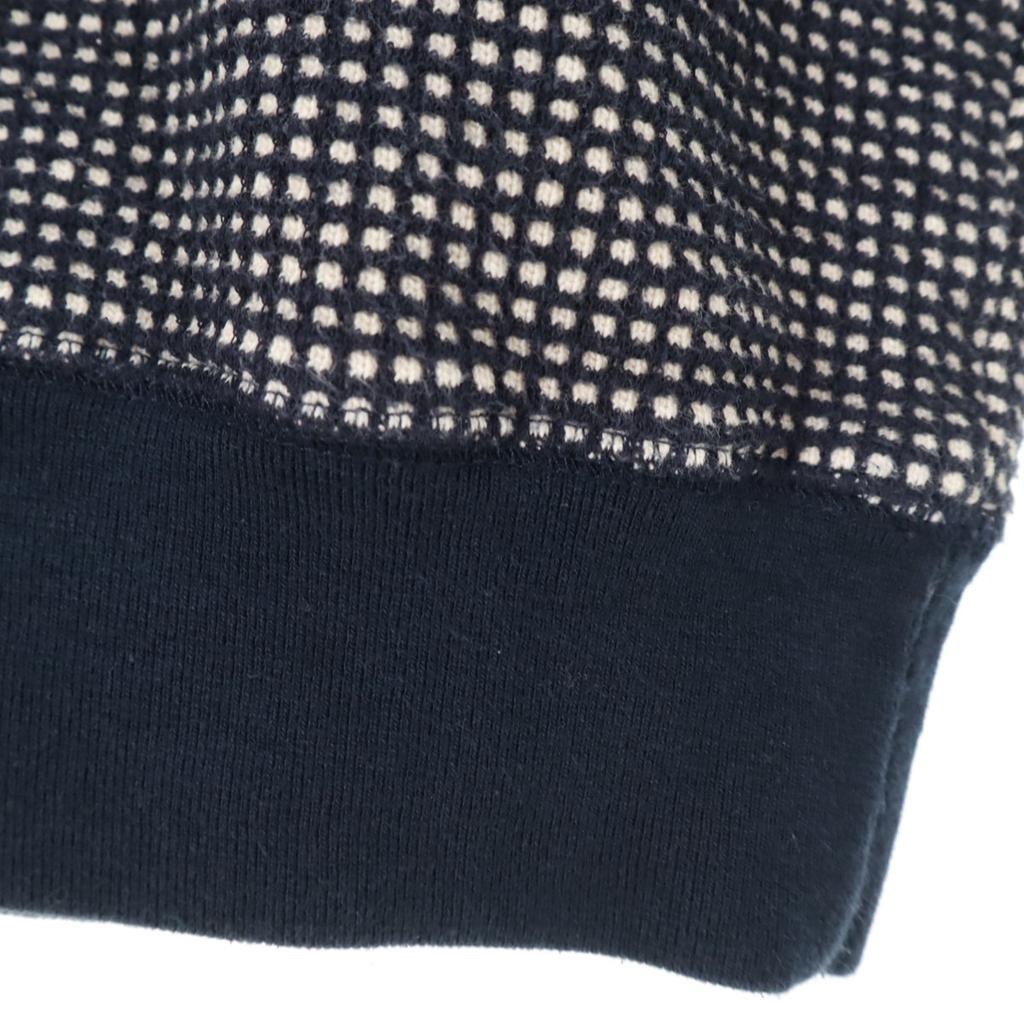 MAISON KITSUNE Made in Portugal Long sleeve waffle knit XS Navy Men's Used