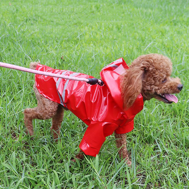 Dog Raincoat Reflective Waterproof Snowproof Pet Coat for Small Puppy Cats Chihuahua Bulldog Pets Cape Poncho Costume