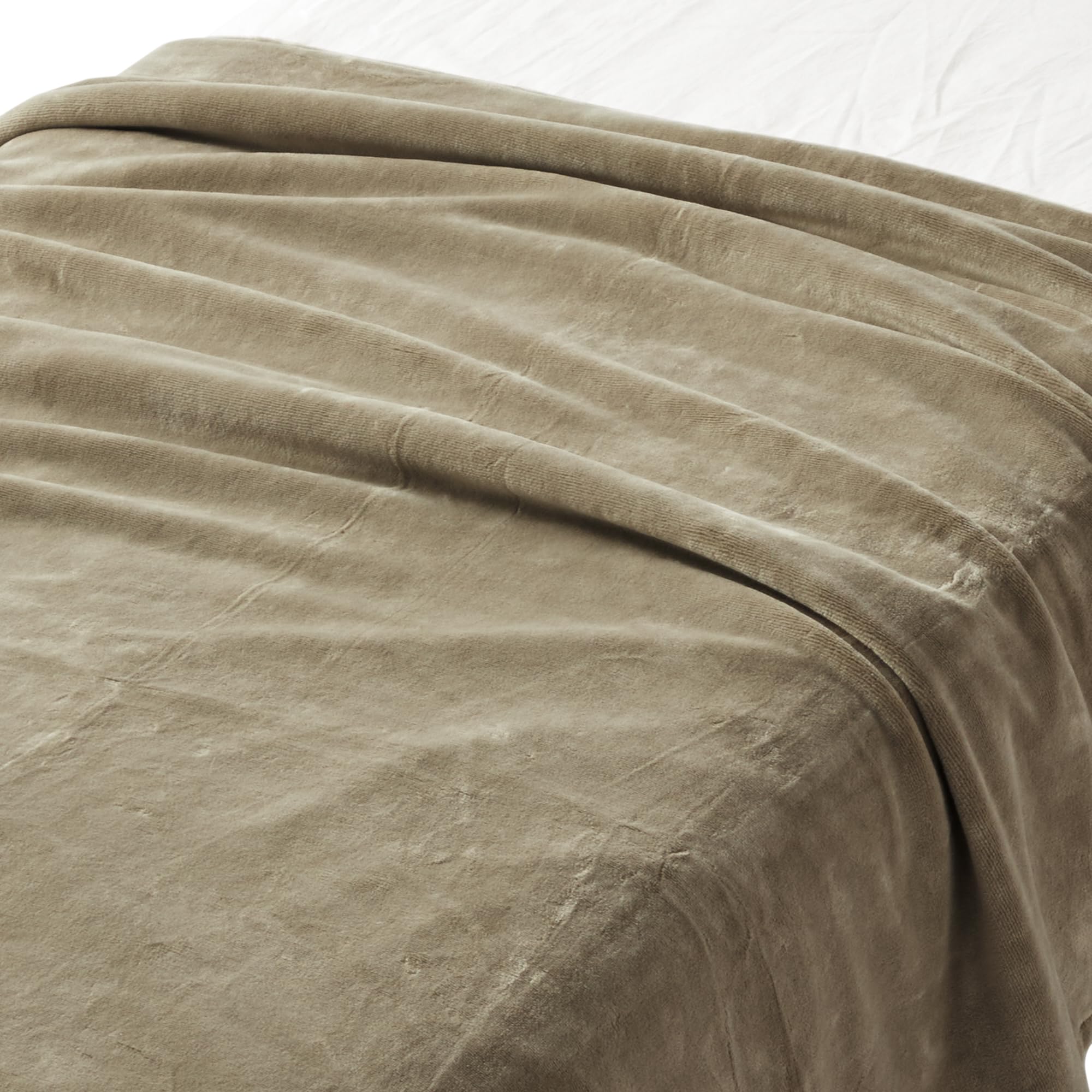 

MUJI Warm Cotton Gray Double 180 x 200 83413255 Blanket, Beige, Size, cm,