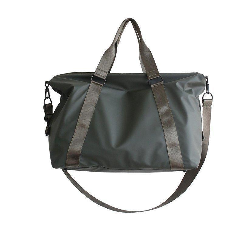 

Large capacity bag men s portable travel sports yoga bag dry and wet separation women s luggage bag suitcase waterproof Oxford cloth зелений