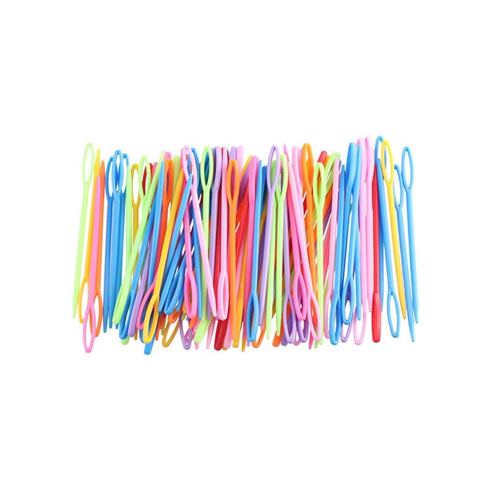 7/9cm ABS Knitting Needles Plastic DIY Crochet Hooks Sewing Needle Tool  Kids DIY Toys