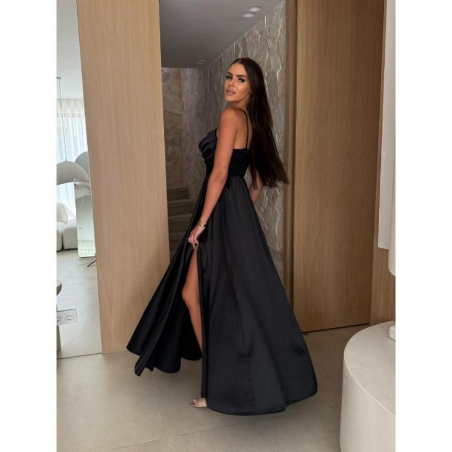 YYFS Women's Fashion Summer Spring Solid Color Print Sleeveless Suspenders High Waist Casual Dresses