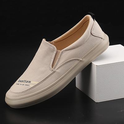 Spring and Autumn New Men's Canvas Shoes Classic Versatile One-pedal Retro Trend Fashionable and Comfortable Men's Shoes