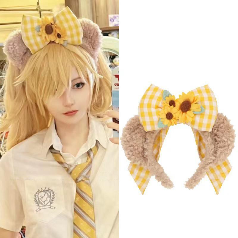 

Мультяшный Милый Медведь Шеллимей Серия Даффи Декоративная Повязка на Голову Дисней Креативный Сладкий Бант Аксессуары для Волос