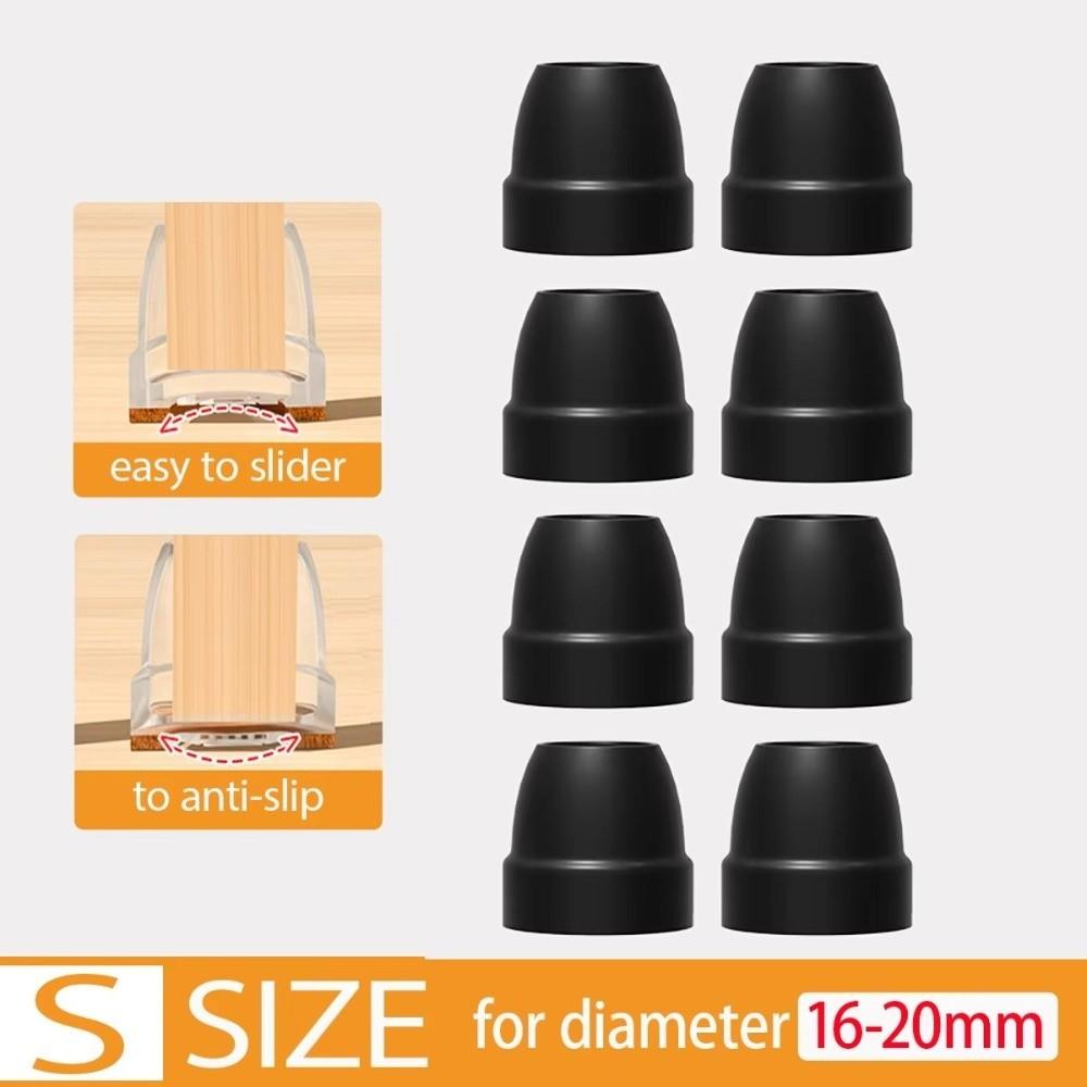 8PCS Floor Anti-Scratch Chair Leg Pad Chair Slider Thickened Chair Leg Cover Silent Non-slip Floor Anti-Scratch Cover