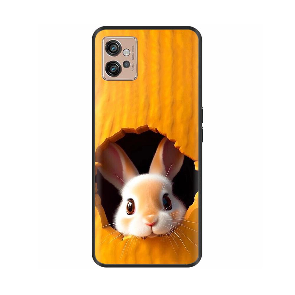 For Motorola Moto G32 Phone Case Heart-Butterfly Funda For Motorola Moto G32 MotoG32 Cover Protection Liquid Silicone Bumper
