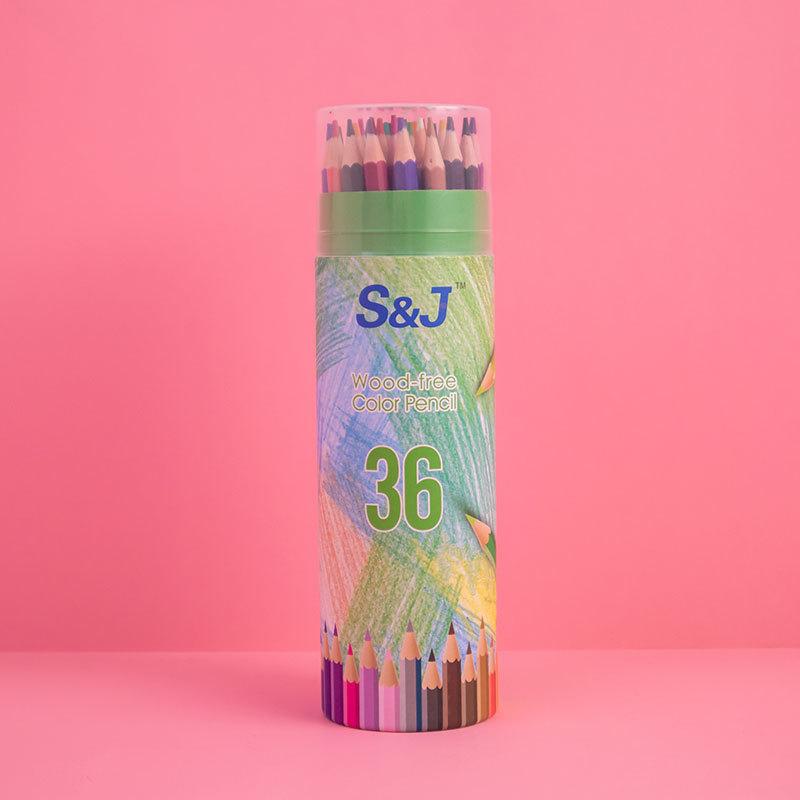 Plastic Color Lead Oily Painting Color Pencils Special Stationery Brush Set Pencils For Children And Students