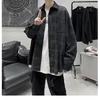 Casual Men'S Shirt Ins Trendy Loose And Versatile Plaid Long Sleeved Autumn Shirt Jacket