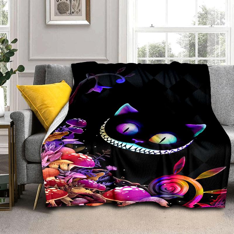 1PC Cute Cat, Cartoon Blanket, All Season Lightweight Home Office Outdoor Nap Multifunctional Blanket